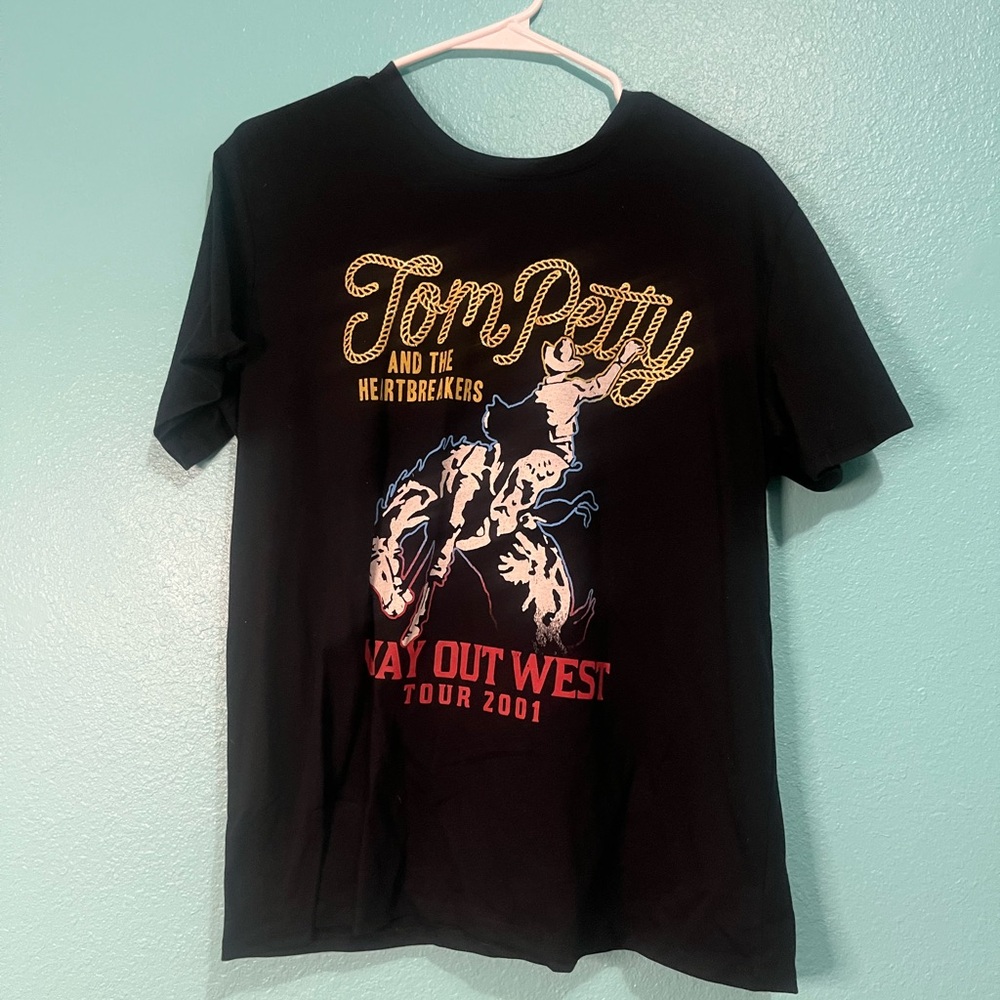 Black 'Way Out West Tour 2001' Graphic Tee